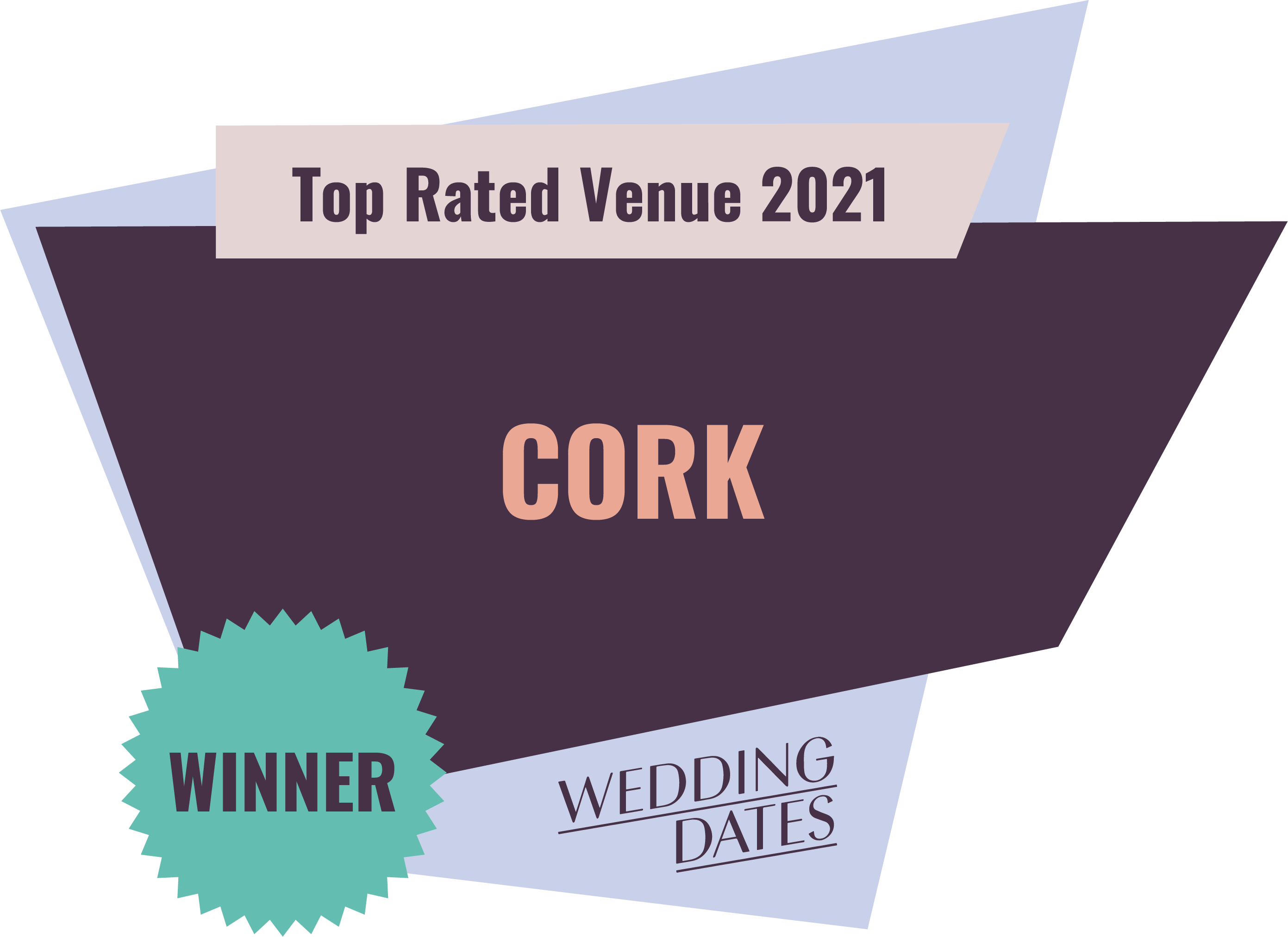 Top Rated Wedding Venues in Cork 2021 Badge