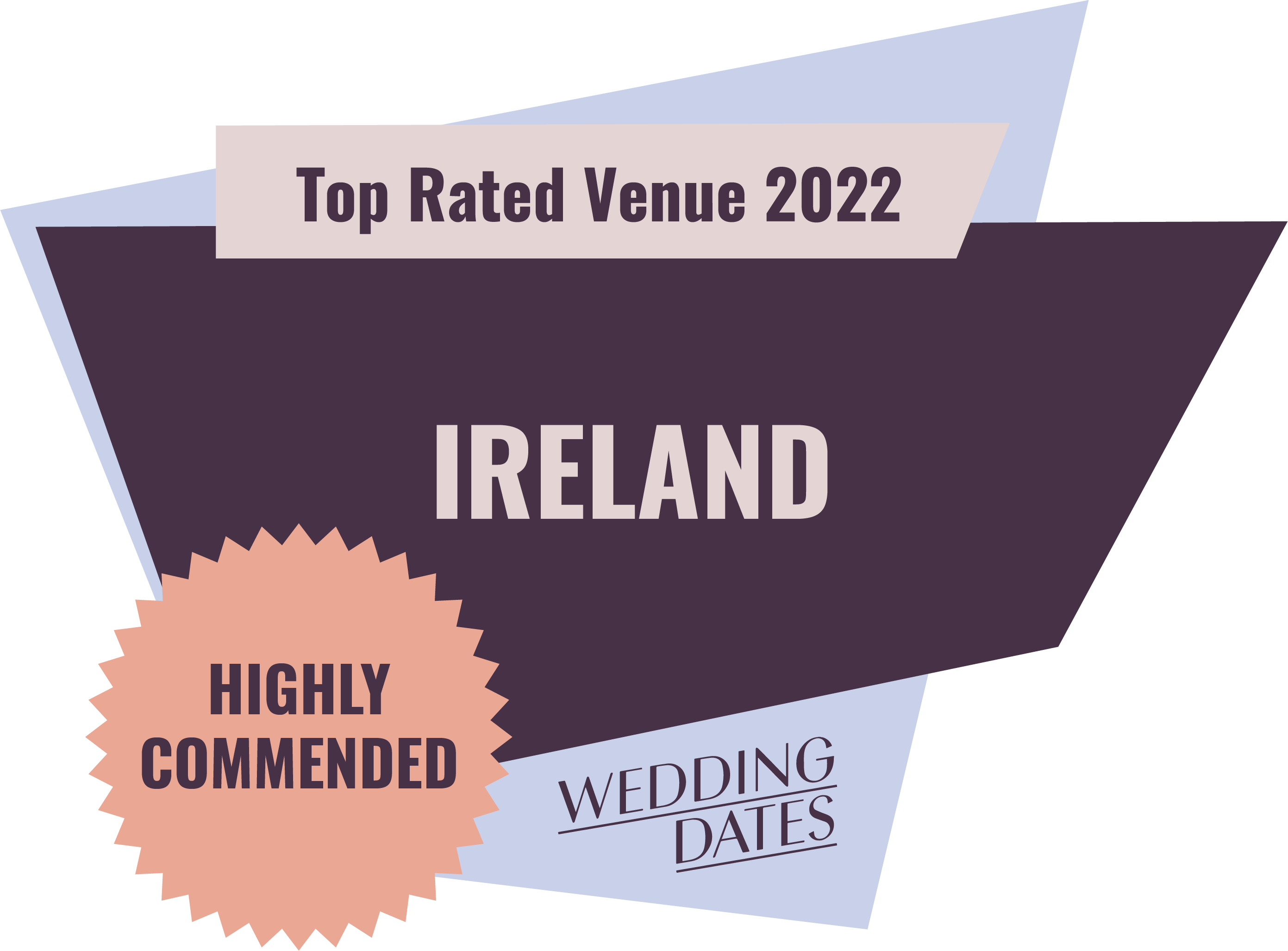Top Rated Wedding Venue in Kildare 2022 Badge