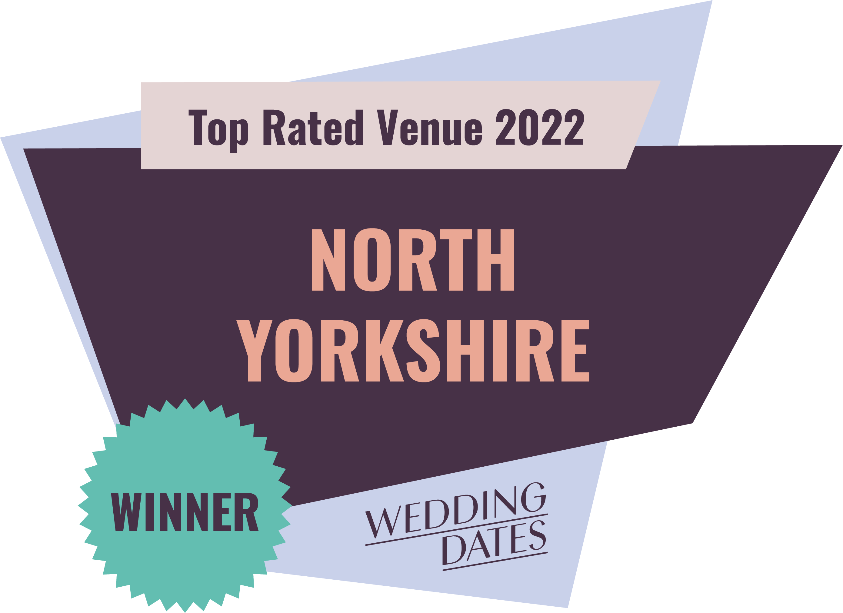 Top Rated Wedding Venue in North Yorkshire 2022 Badge