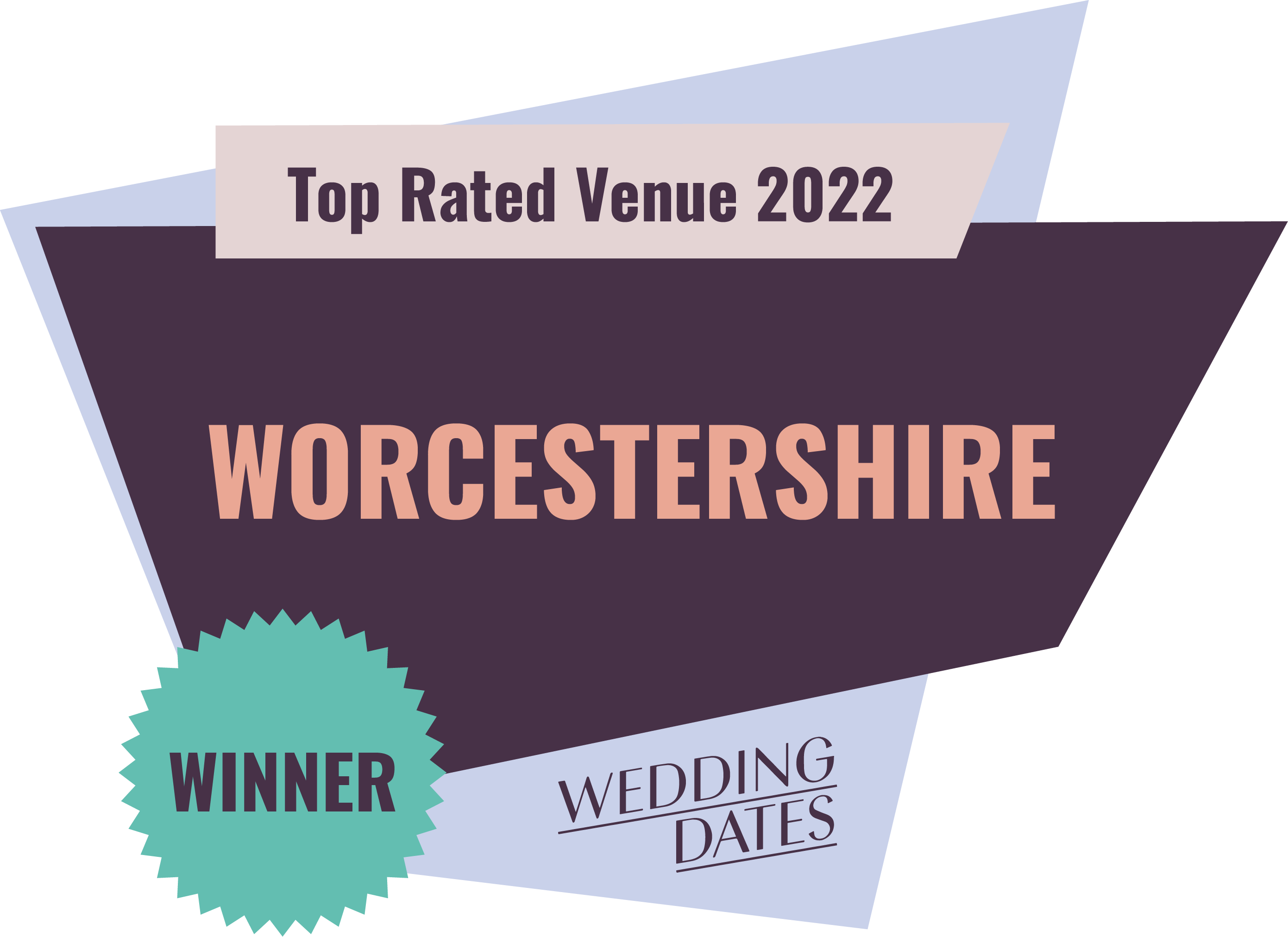 Top Rated Worcestershire Wedding Venue 2022 Badge
