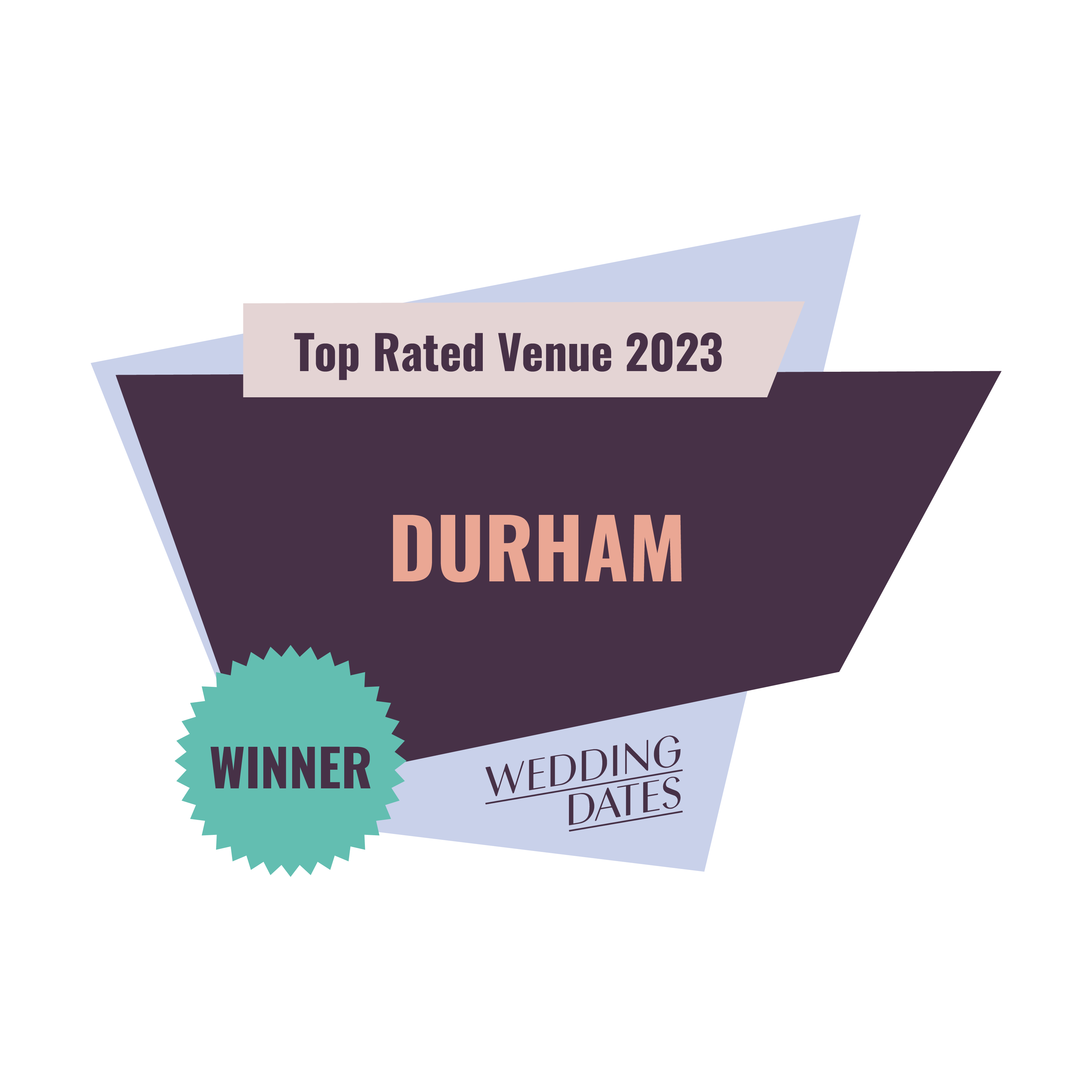 Top Rated Wedding Venue Durham 2023 Badge