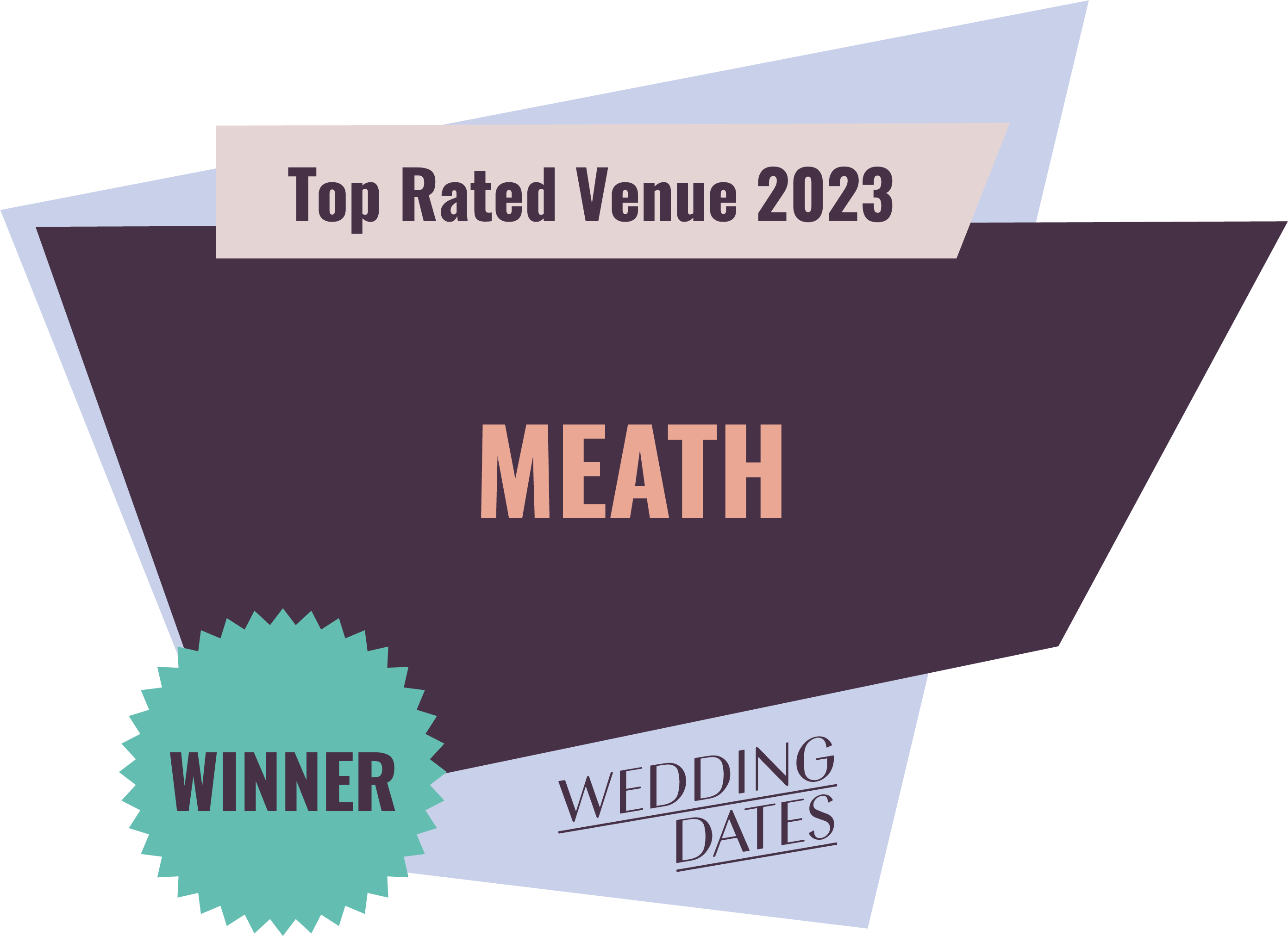 Top Rated Wedding Venue in Meath 2023 Badge